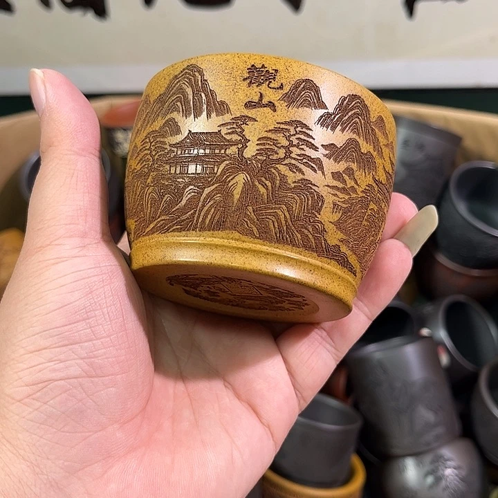 茶杯紫砂全手工紫砂主人杯
