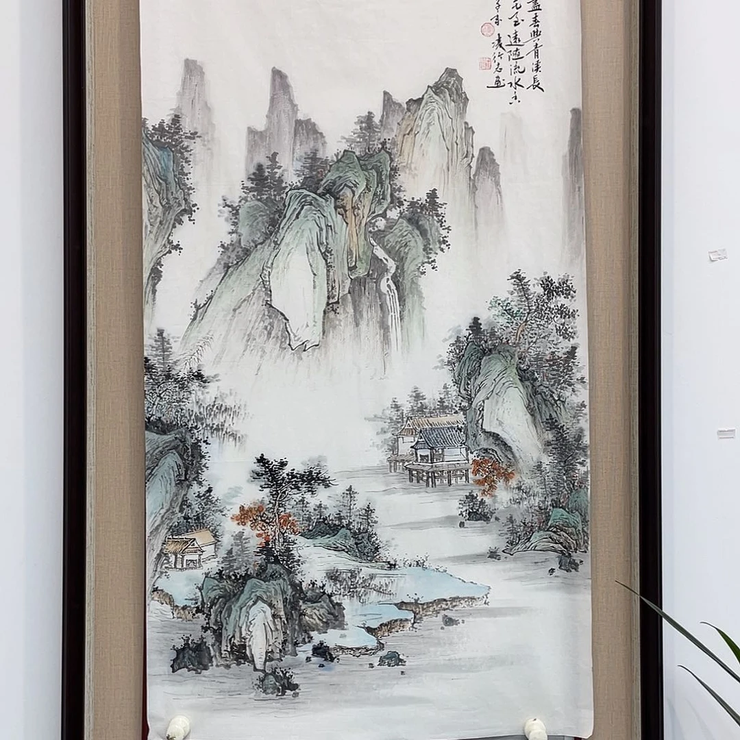 国画凌行志手绘作品
