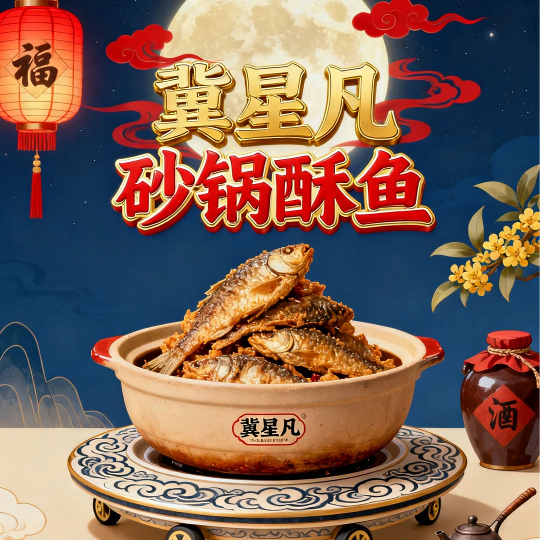 大巨无霸【中秋福利】星凡食品酥鱼邯郸邢台特产大厨美味即食鱼