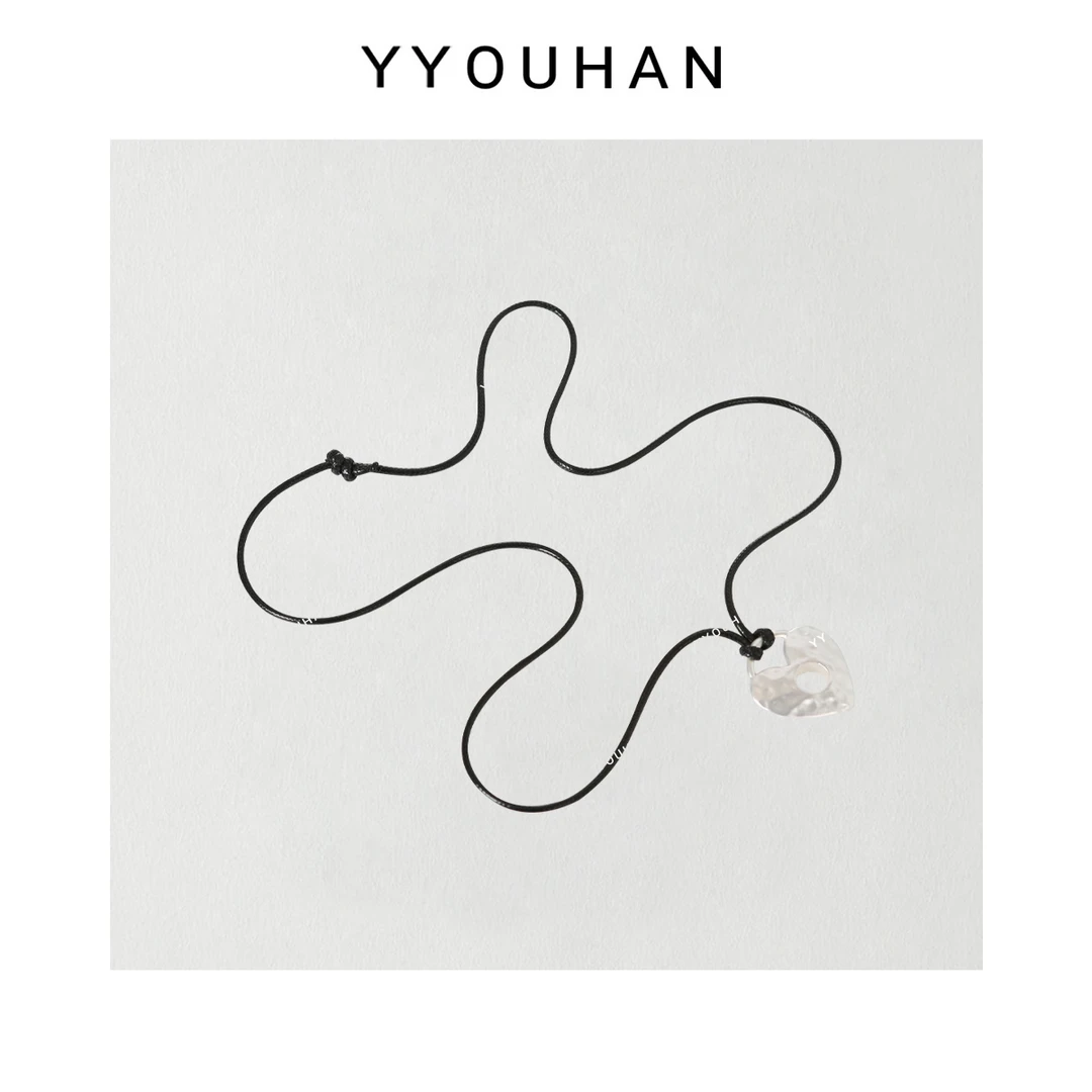 钛钢亚克力吊坠 YYOUHAN 2025新款实心吊坠百搭项链 2504C1826