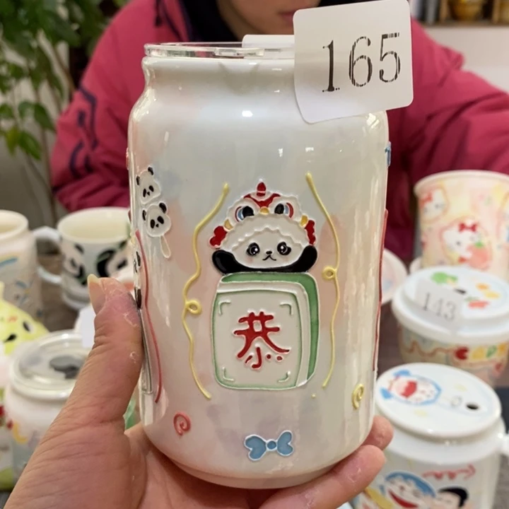 杯景德镇釉下彩手绘