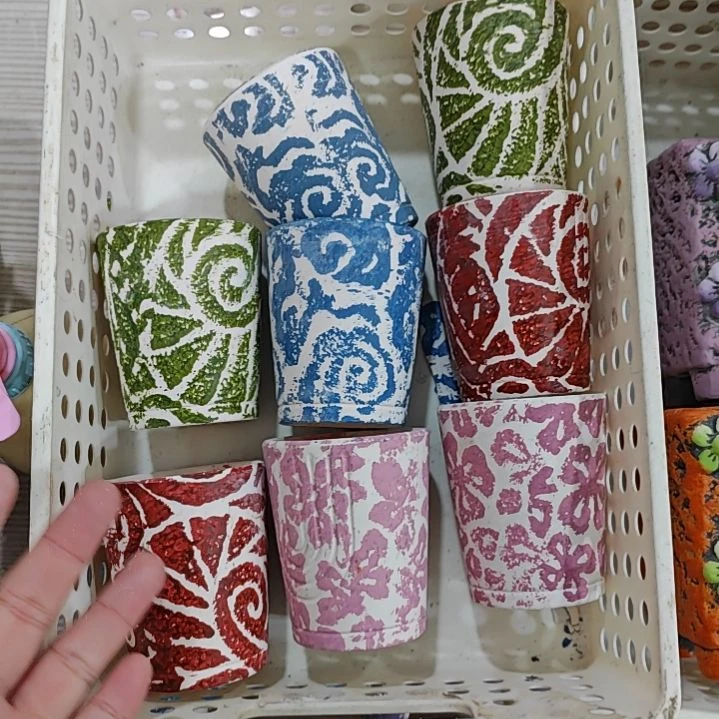 红陶吸水透气的白陶花盆凑满12发货