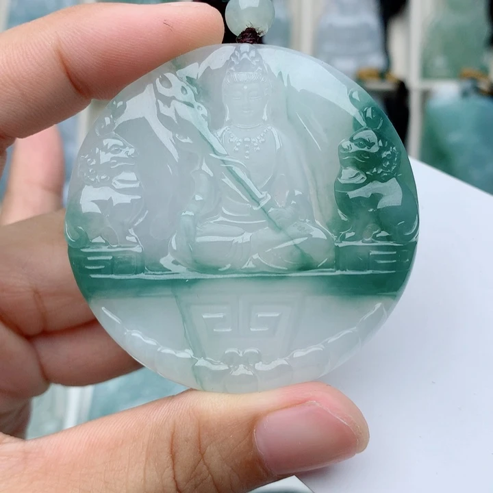 颈饰未镶嵌翡翠文殊