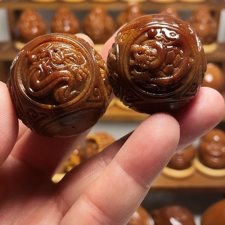 境***6橄榄核手串/手链3.7正圆四项