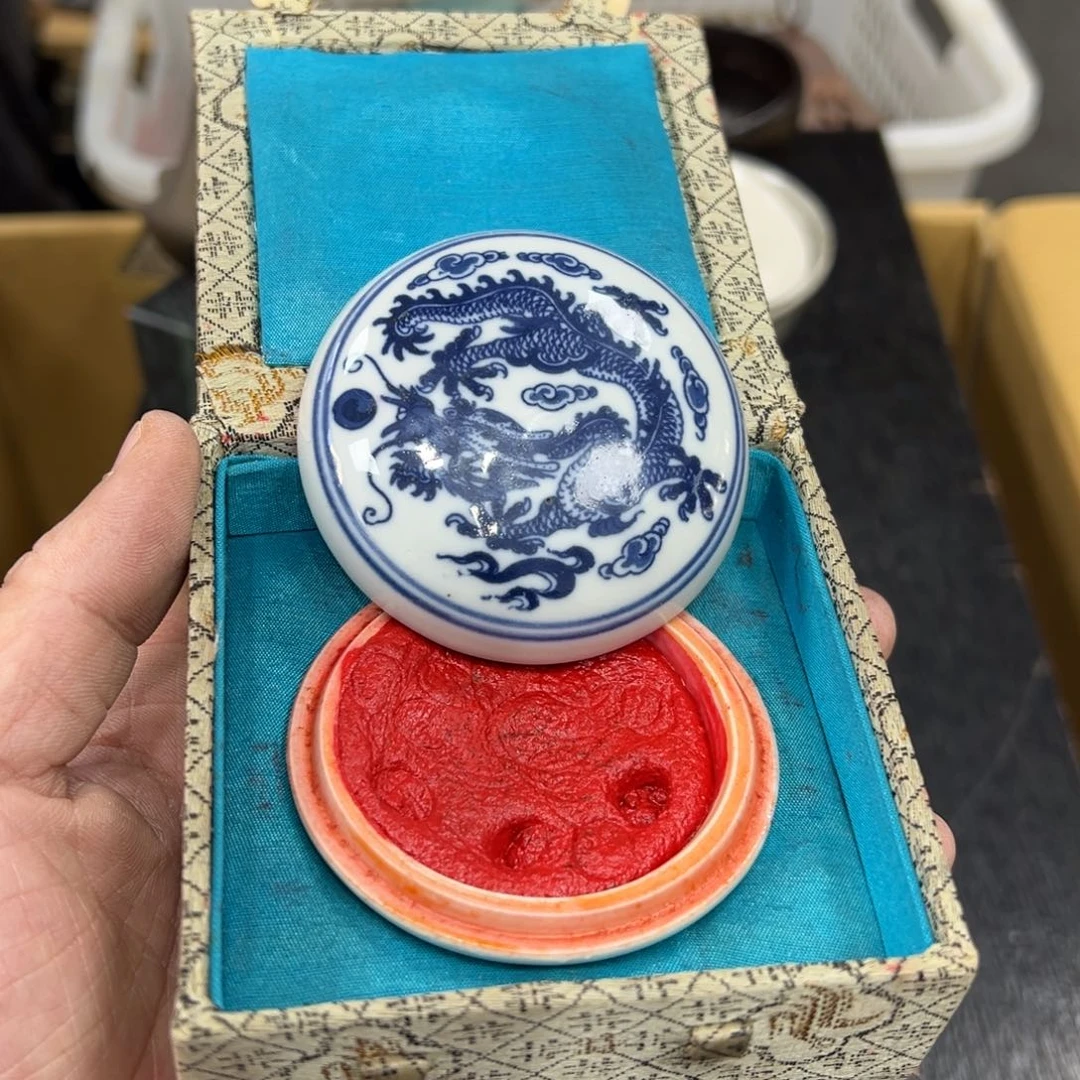 陶瓷日本中古工艺品摆件