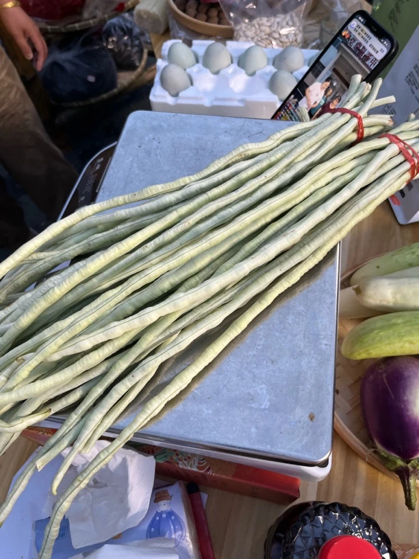 【谢支书代售】东源村本地农户白豆角新鲜现摘现发（顺丰冷链）