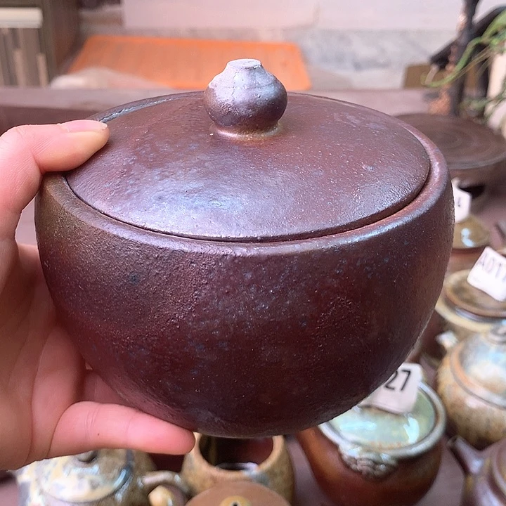 紫砂茶壶纯自然高温无釉裸柴烧