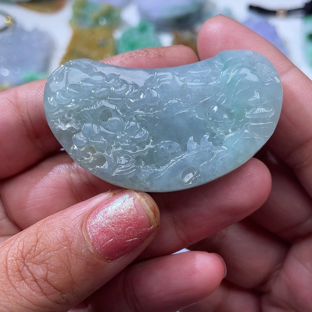 颈饰未镶嵌翡翠翡玉缘翡翠