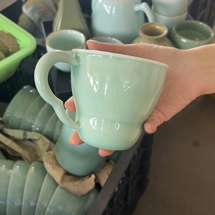 龙泉云间青瓷小米茶器