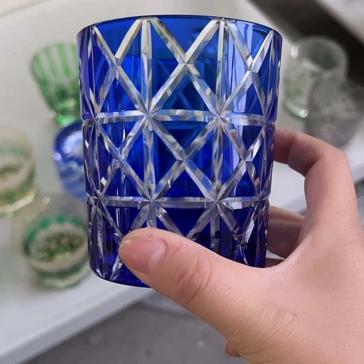 水晶玻璃平底款微瑕一个