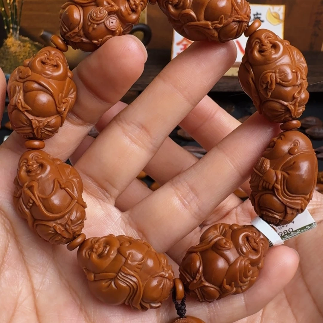 橄榄核手串/手链八宝弥勒