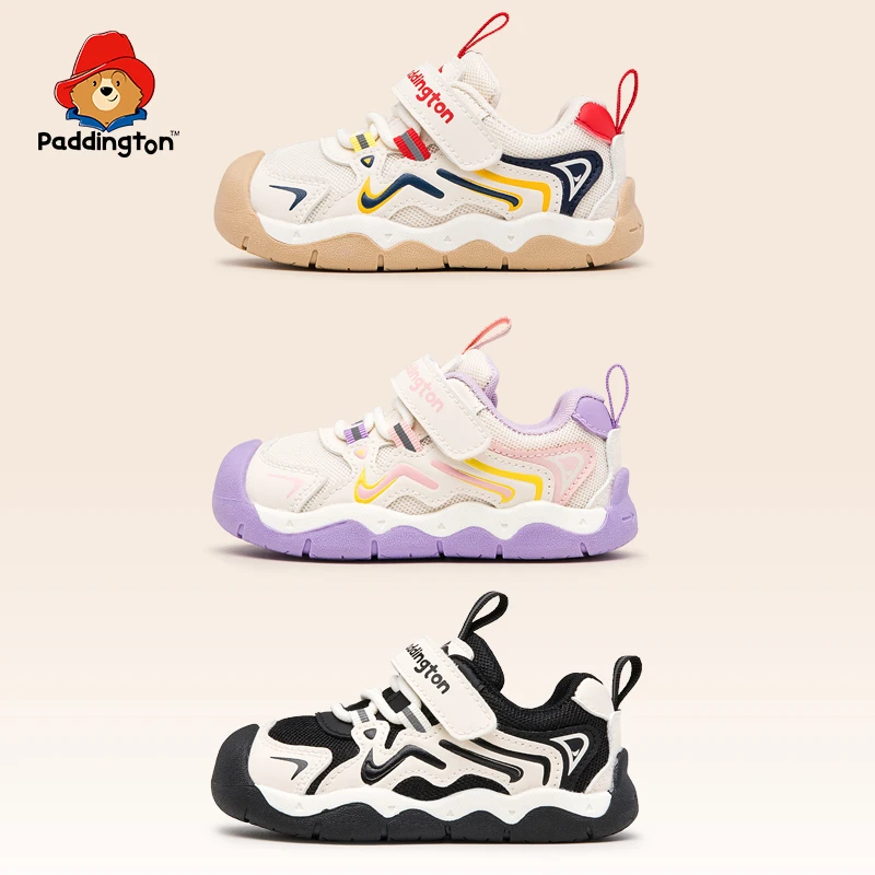 帕丁顿熊软底学步鞋2025秋季小童运动鞋透气防滑宝宝机能鞋-PD863
