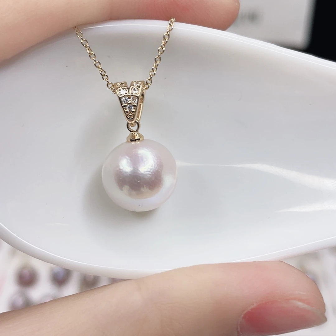 合金淡水珍珠吊坠(赠链)