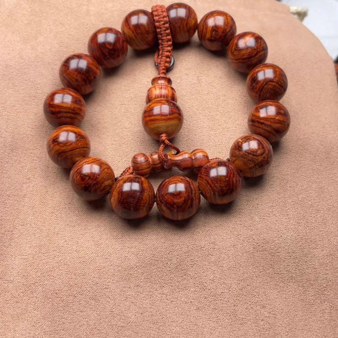 烟***南手串/手链黄花梨/降香黄檀海南黄花梨满纹