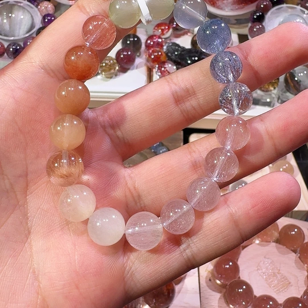 未镶嵌手链水晶兔毛手串