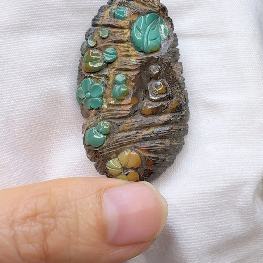 未镶嵌绿松石吊坠