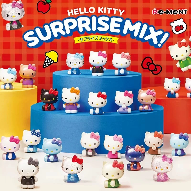 三丽鸥HelloKitty惊喜组合系列正版盲盒萌粒手办摆件