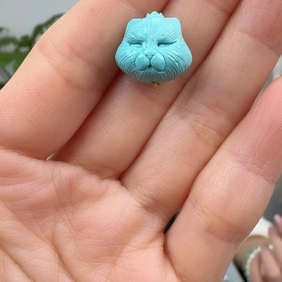 绿松石未镶嵌挂件