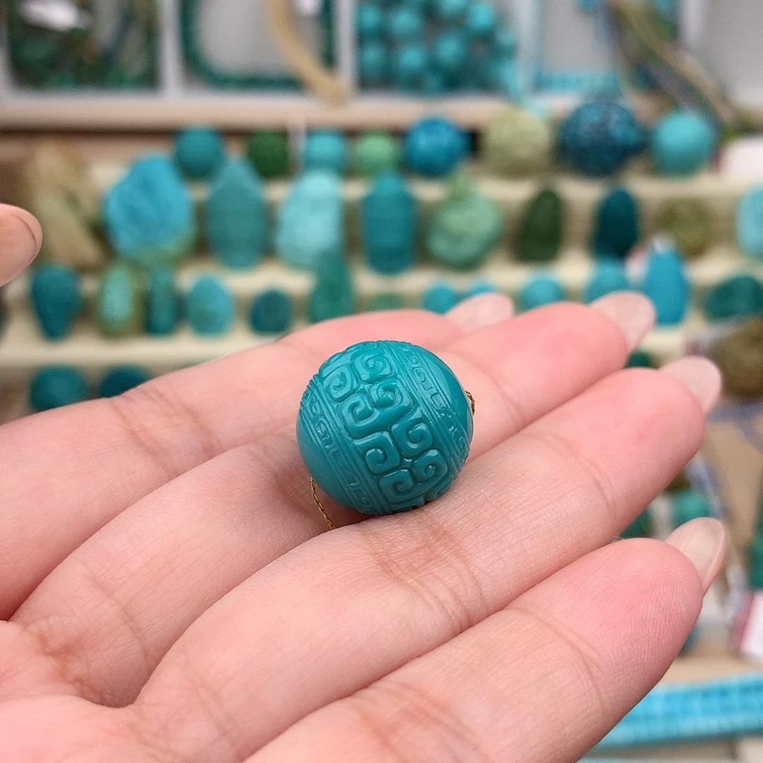 未镶嵌绿松石珠宝奇石