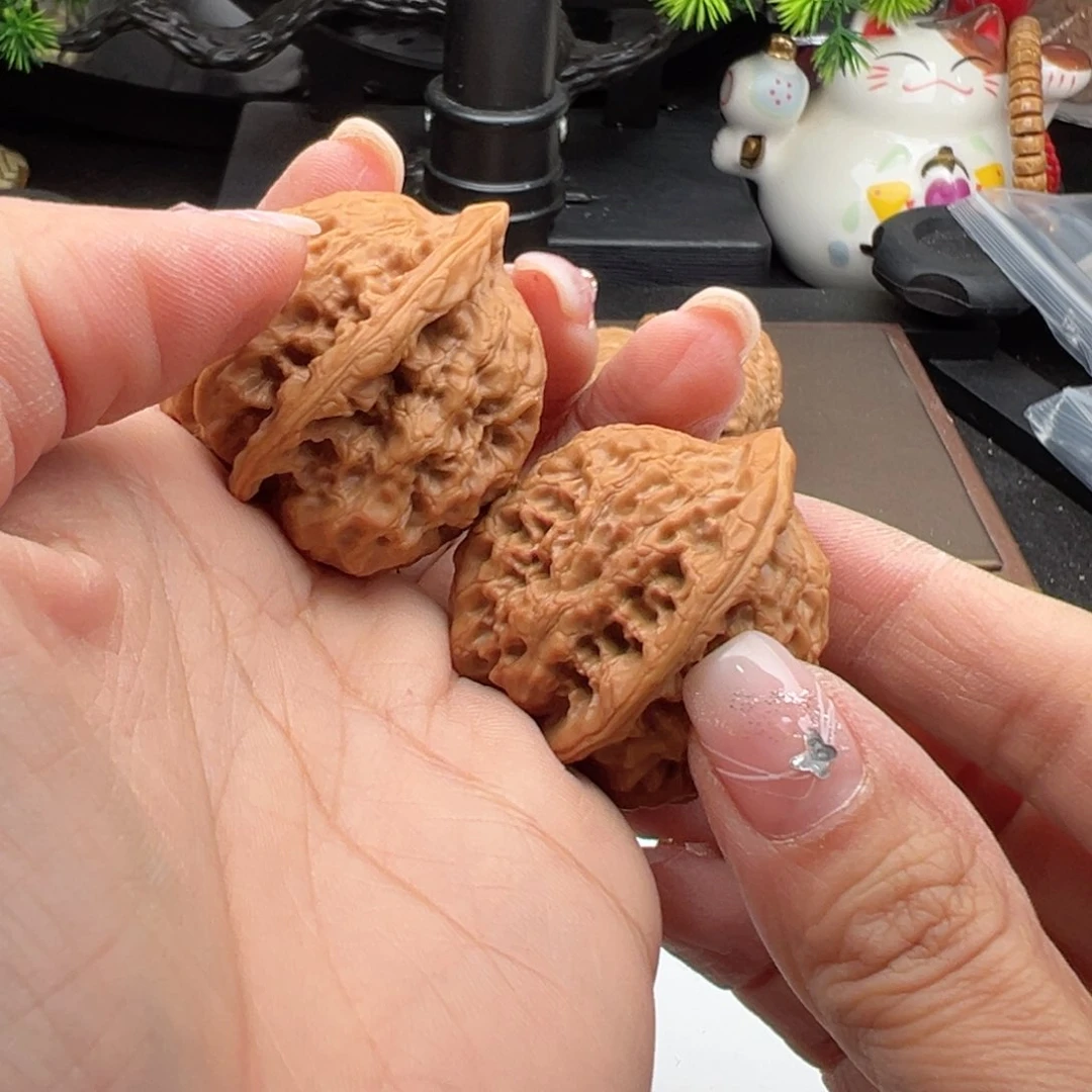 文玩核桃把件观音肚34