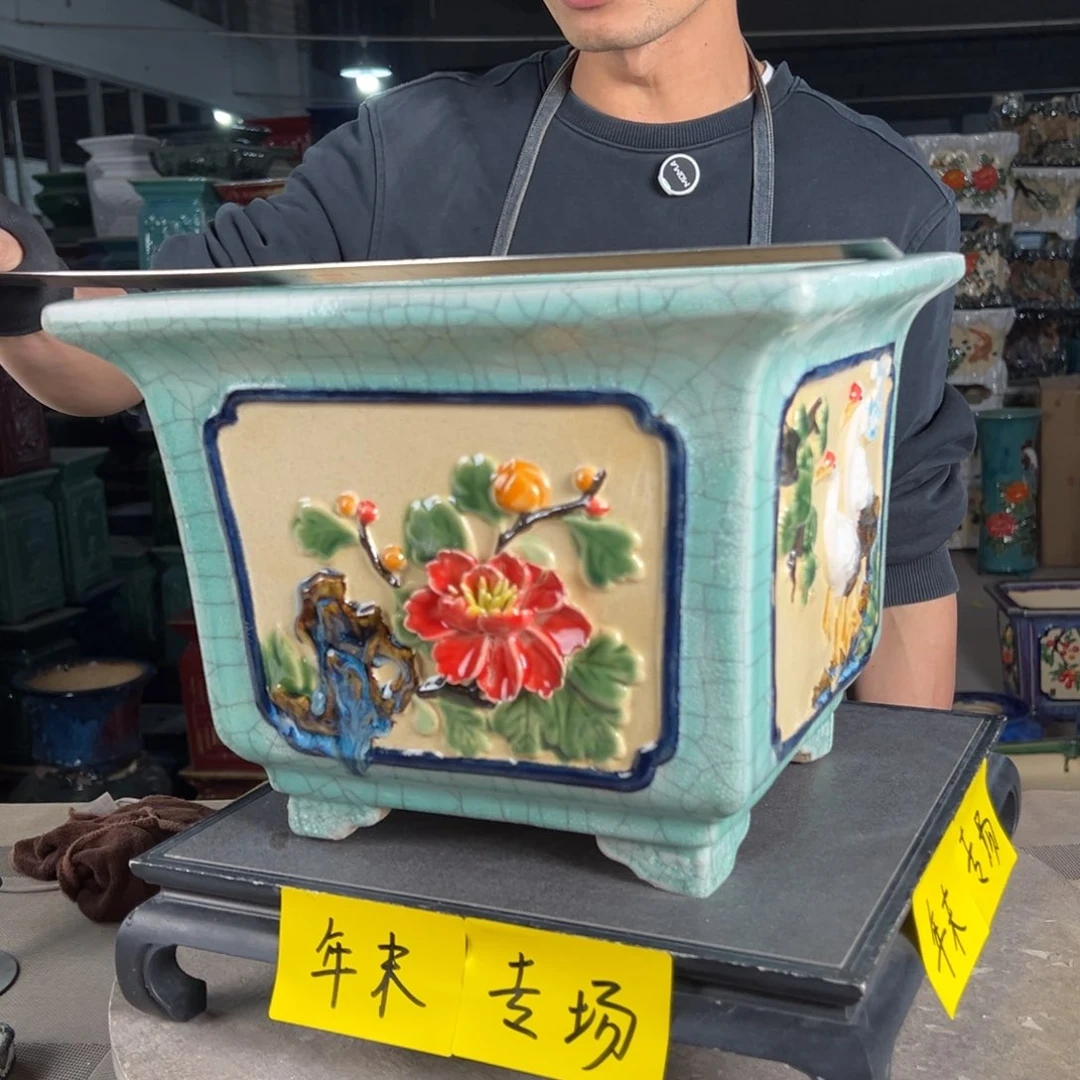 一风堂石湾花盆。微瑕