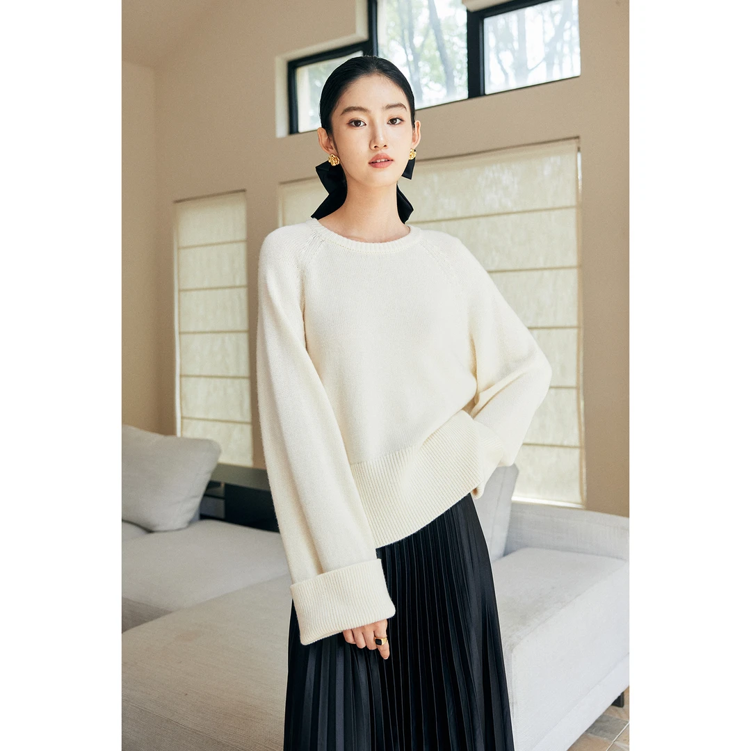 【CC王专属】MandyZhang羊绒毛衣女秋冬羊毛针织衫MBMS599