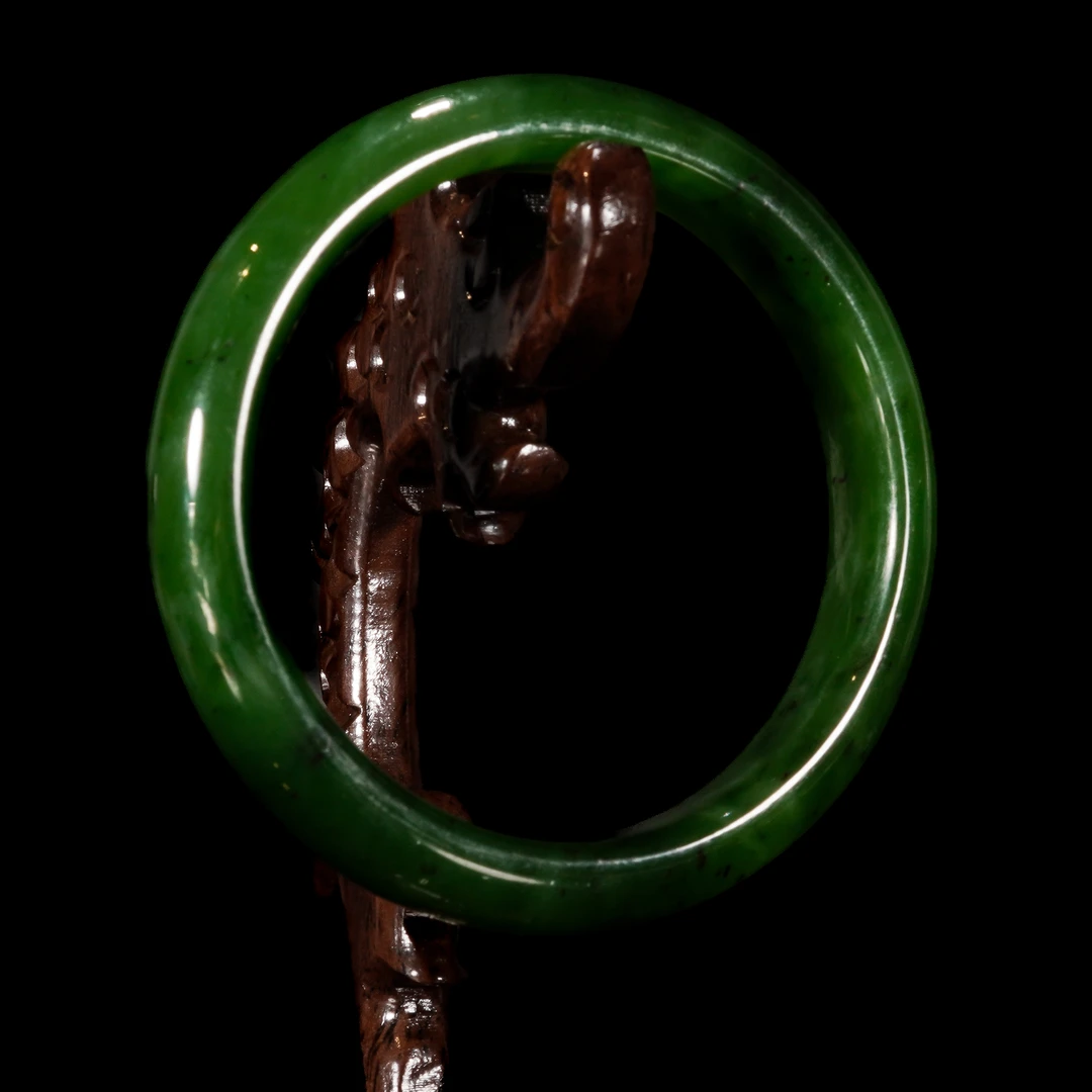 LOT.026和田碧玉手镯/X3574