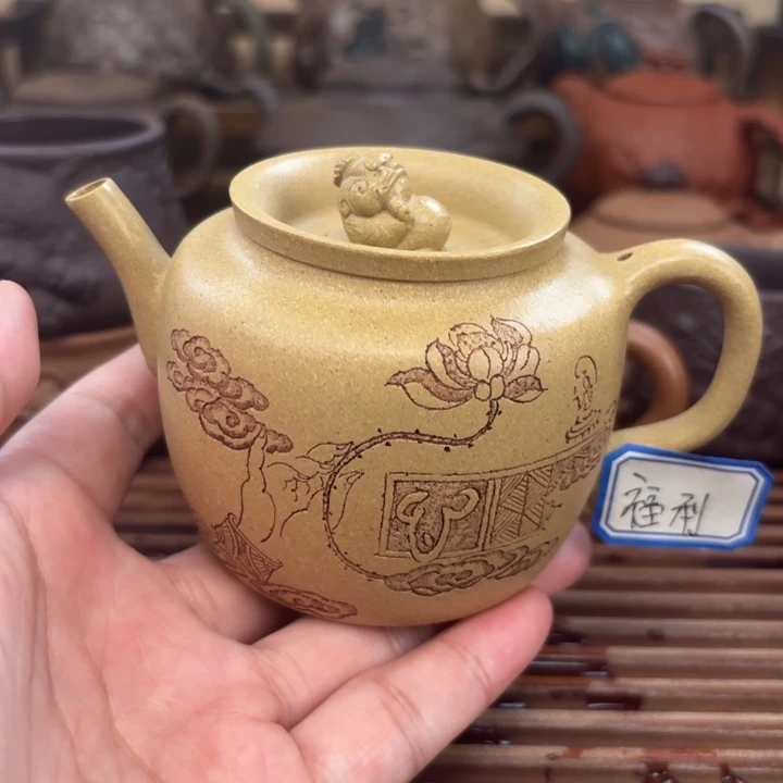 紫砂茶壶貔貅聚宝盆本山段170c