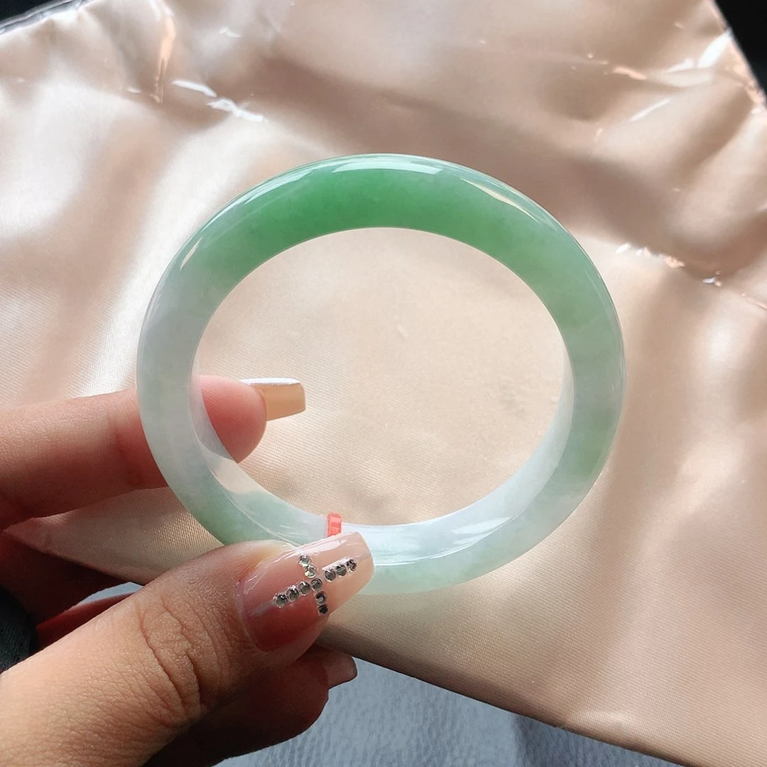 未镶嵌手镯翡翠51 天然缅甸a货翡翠0993