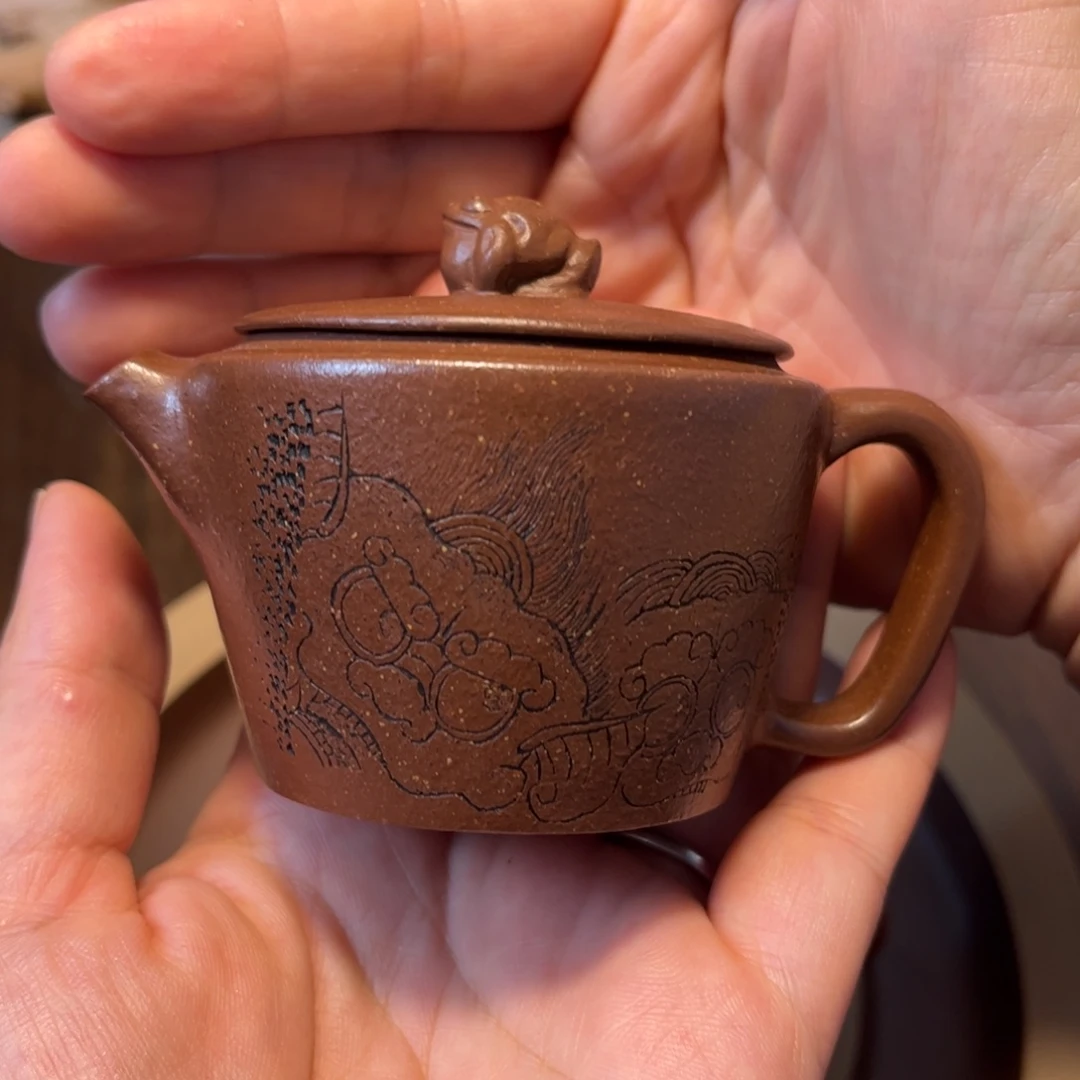 紫砂茶壶宜兴紫砂茶具半手工制作