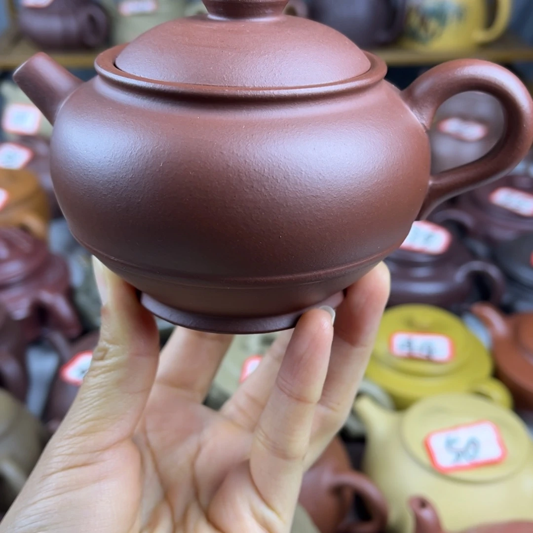 紫砂茶壶宜兴紫砂壶微瑕晃盖壶内开裂片