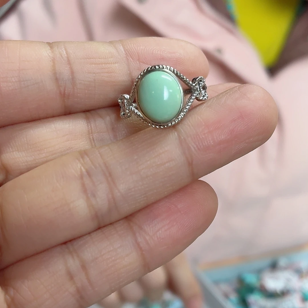 银S925镶嵌绿松石珠宝奇石