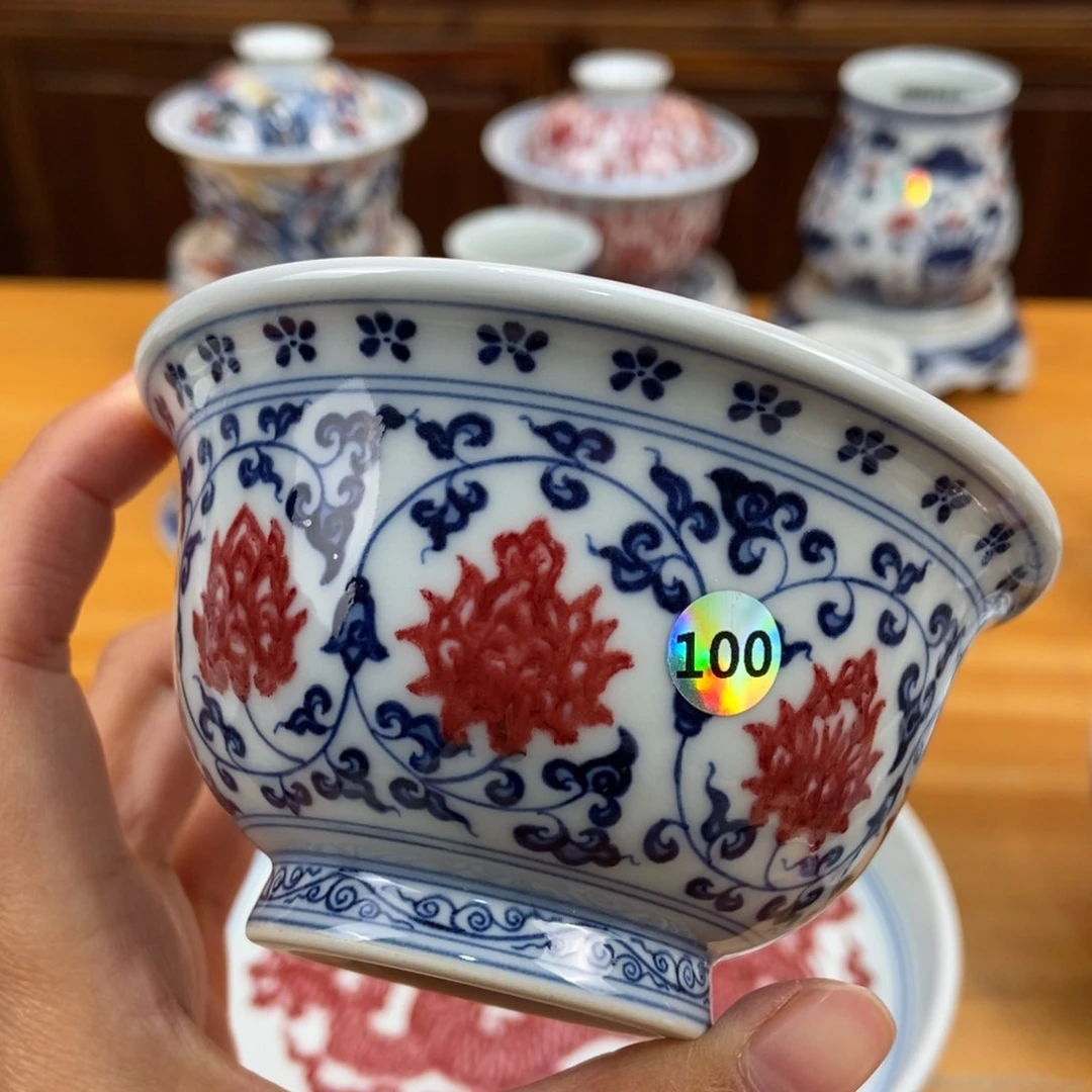 手绘现代茶具非古董