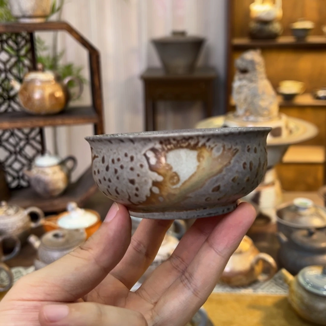 不染柴烧精品主人杯