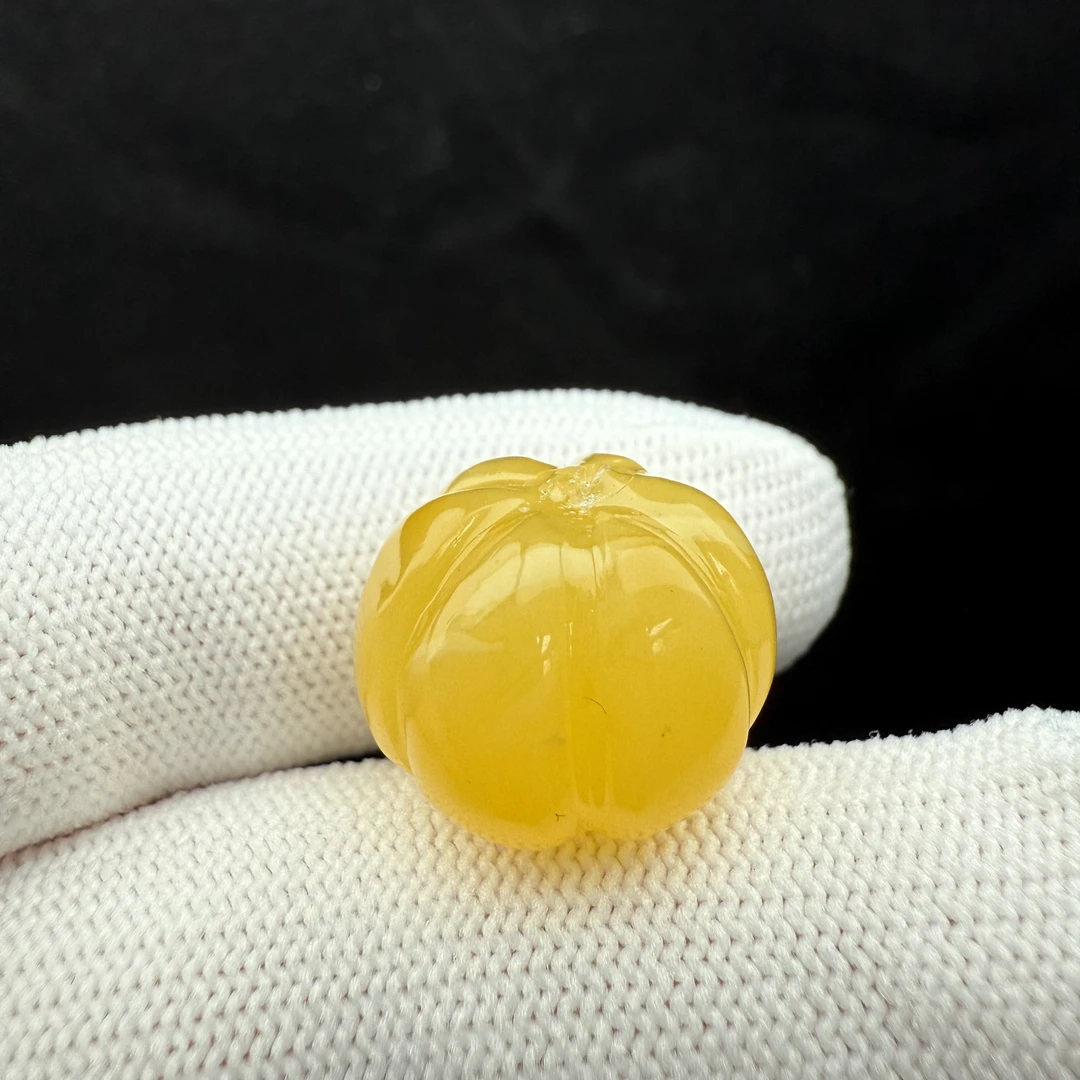 B5019天然原矿蜜蜡瑕疵特价花珠16*14.5mm支持复检