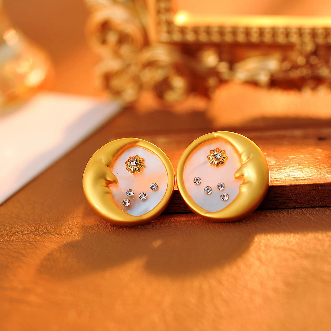 铜合金耳饰 h037-法☆【月神守护】春K欧斯伽斯 耳环