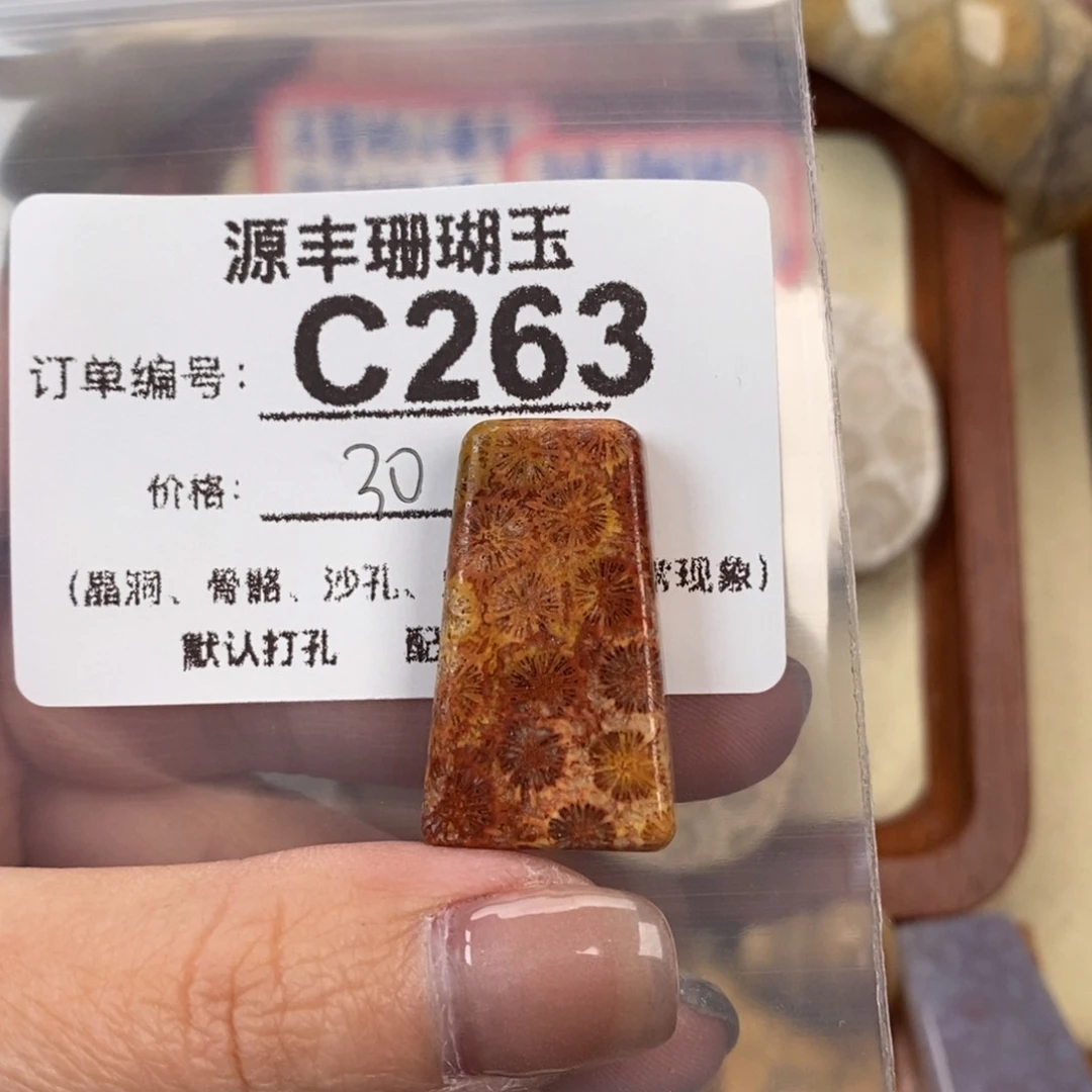 硅化玉颈饰未镶嵌子**月