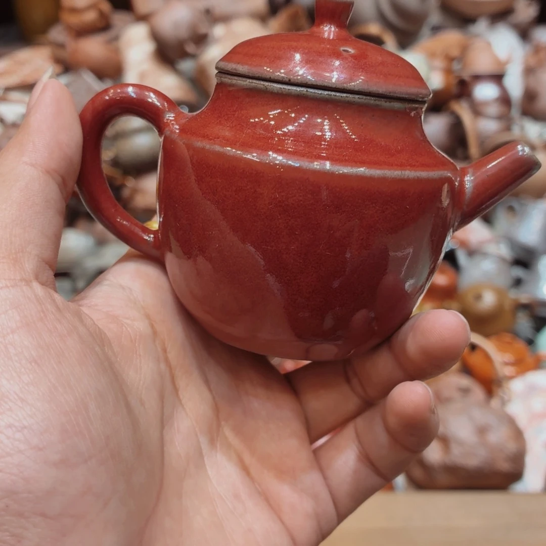 柴烧老岩泥茶壶器皿