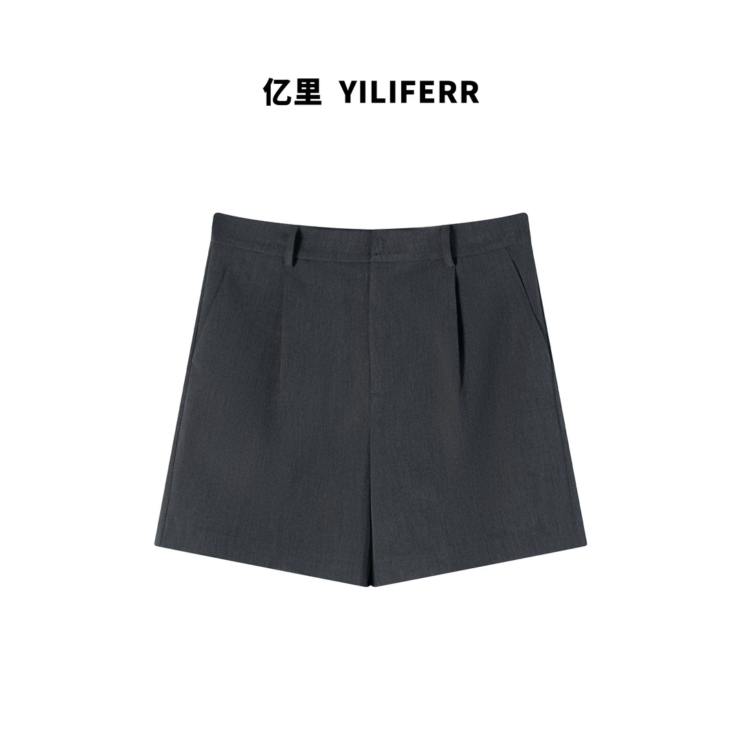 【YILI大码品牌】简约气质百搭短裤Y0629