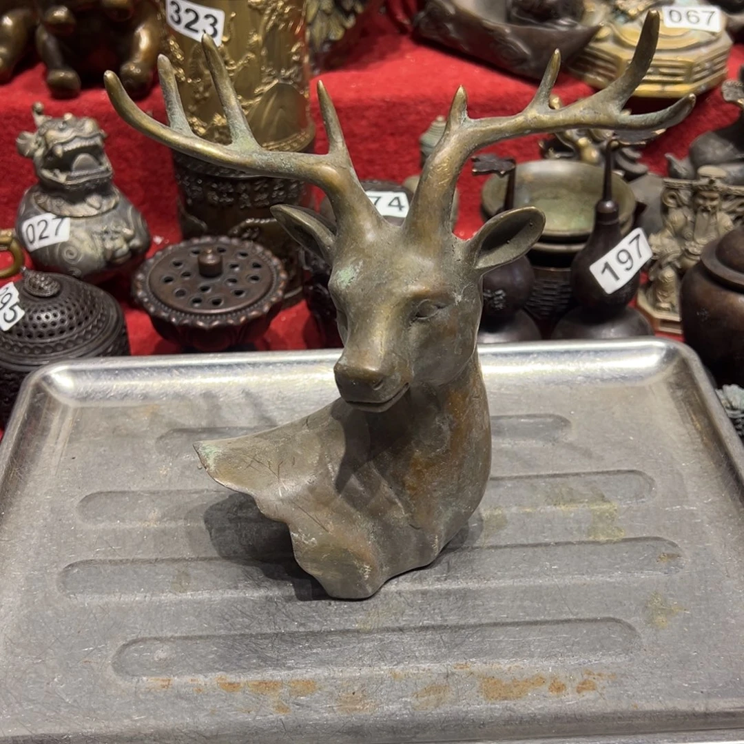 黄铜摆件，文房摆件