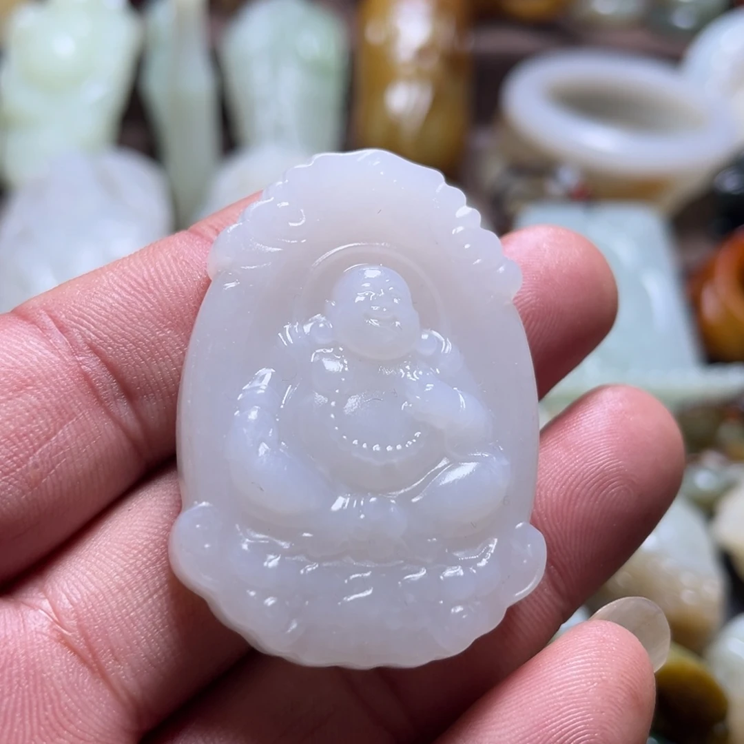 和田玉未镶嵌挂件