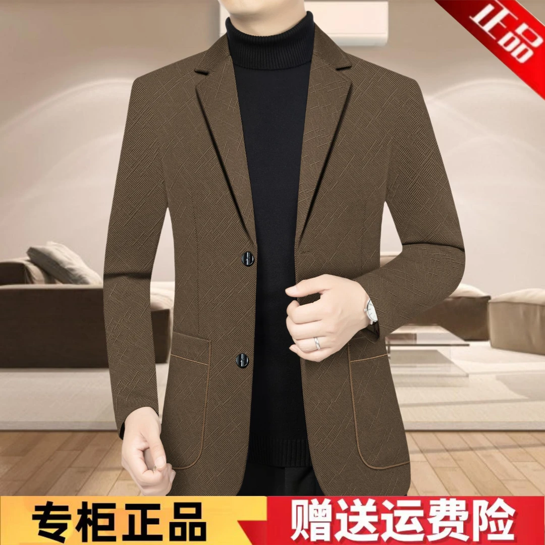 2025春秋季新款高档男士休闲韩版西装外套时尚百搭修身西服男装