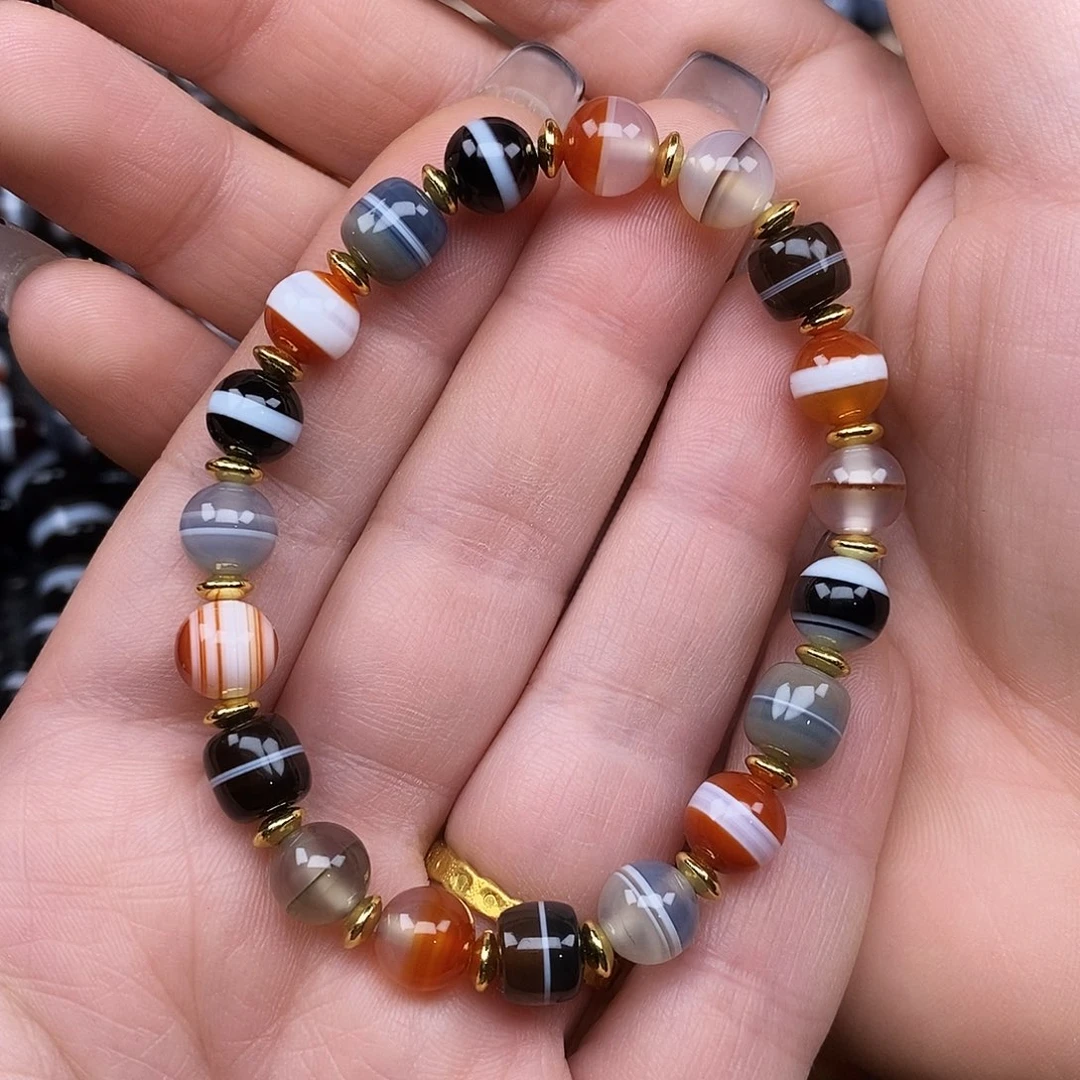 玛瑙/玉髓未镶嵌手链