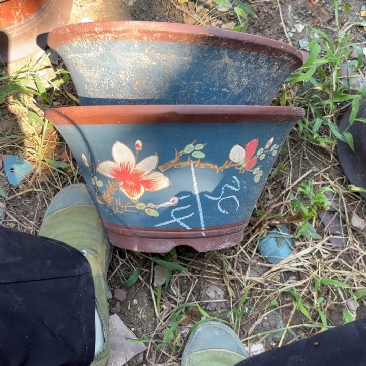 紫砂花盆紫砂的花