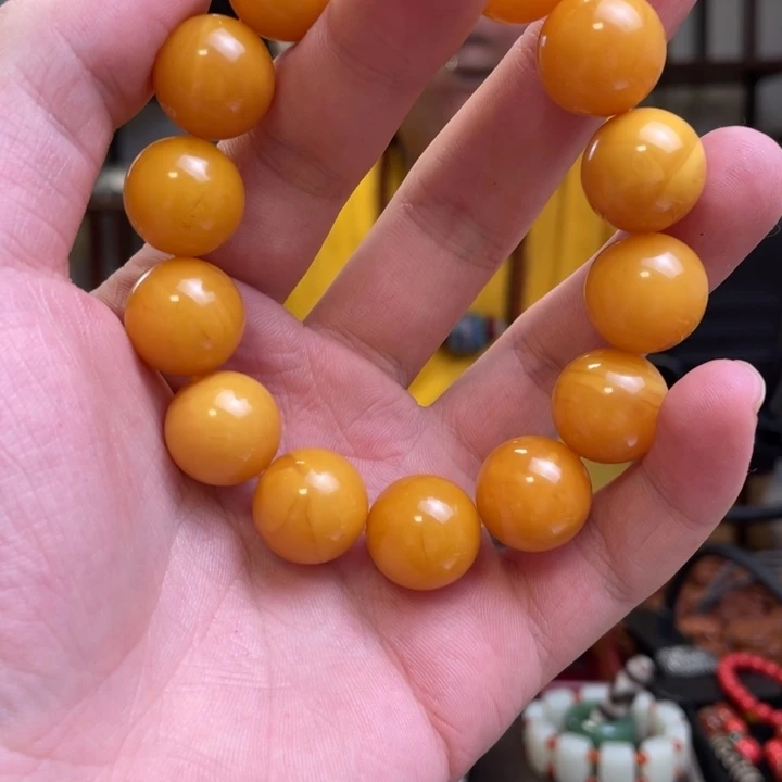 蜜蜡未镶嵌手串蜜蜡手串