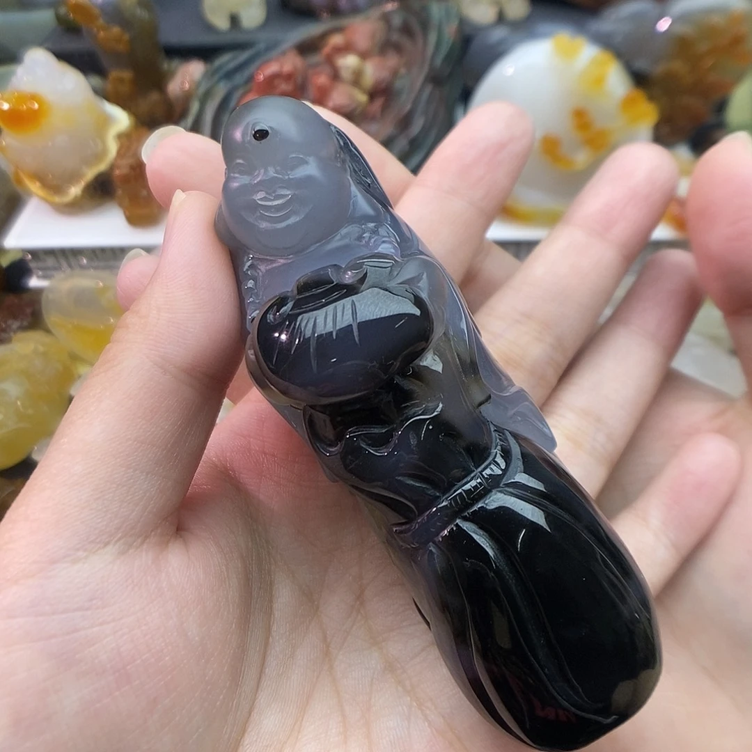 桃***记未镶嵌颈饰玛瑙/玉髓