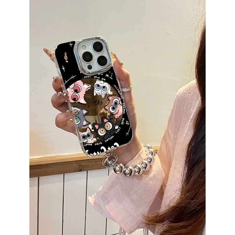 围观猫咪适用苹果16promax手机壳iPhone15镜头全包14pro防摔13/12