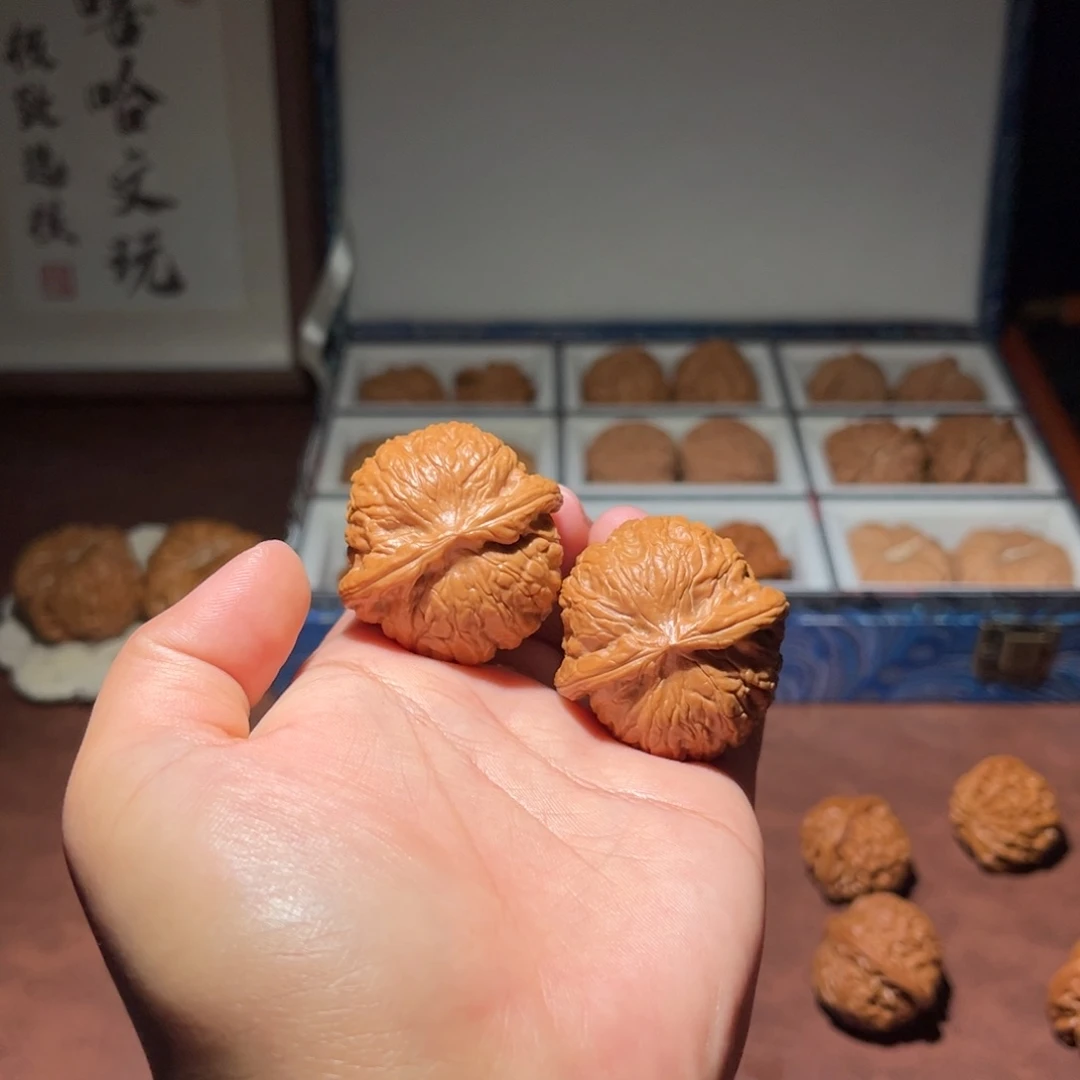 吊坠文玩核桃乾隆磨38全品