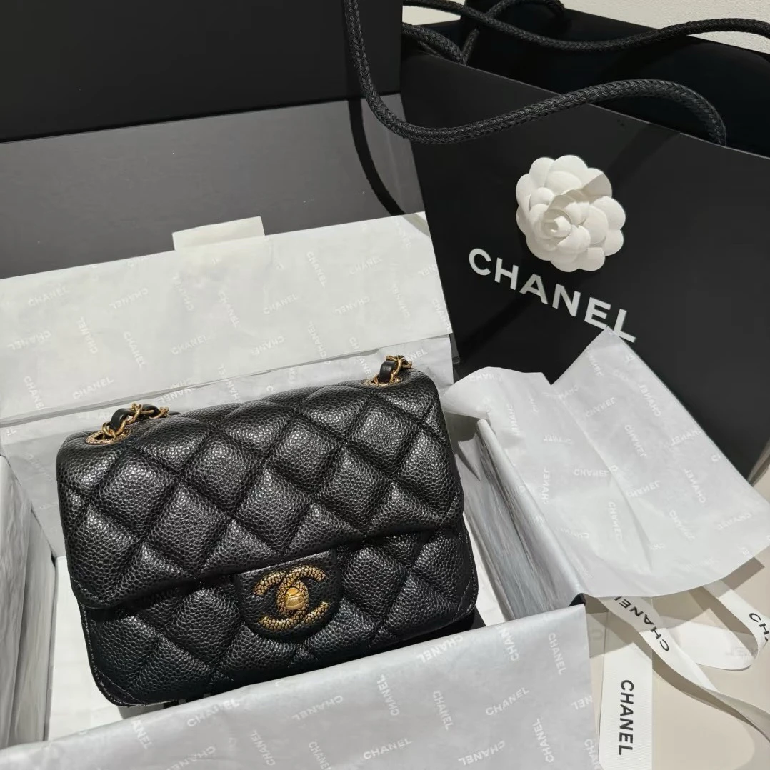 未使用 Chanel/香奈儿 任意门奢品/香奈儿24b荔枝纹大迷你斜挎/新