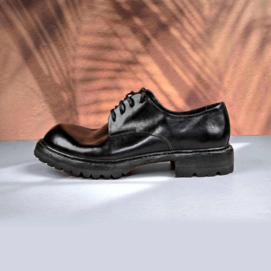 诚可成 F3325升级款意大利ROCADO马皮手工沿条缝线春夏百搭XL德比